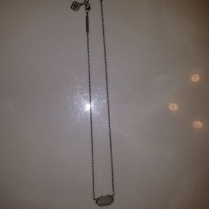 Elisa Pendant Necklace in Iridescent Drusy